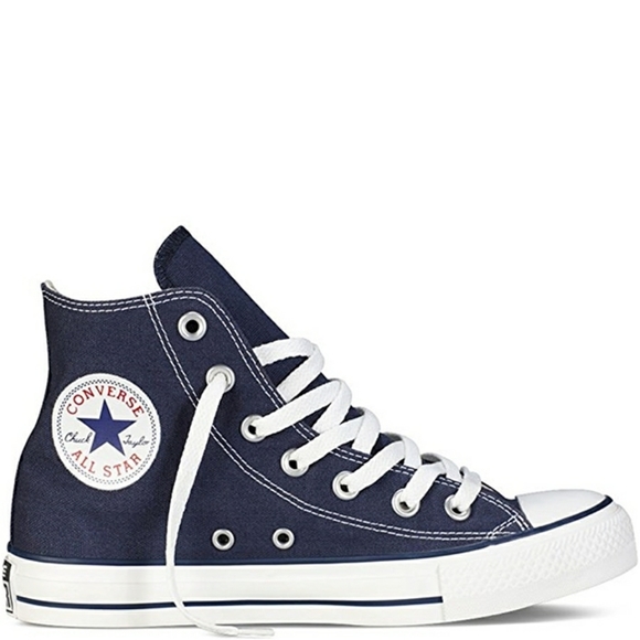 men's navy converse high tops